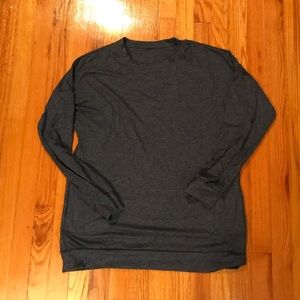 Long sleeve blue top